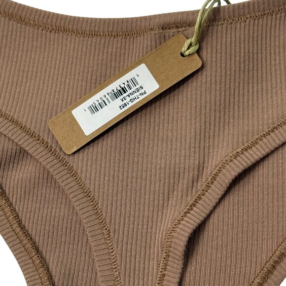 SKIMS Soft Lounge Rib Dipped Thong Team USA Sienna 3X - Picture 4 of 9